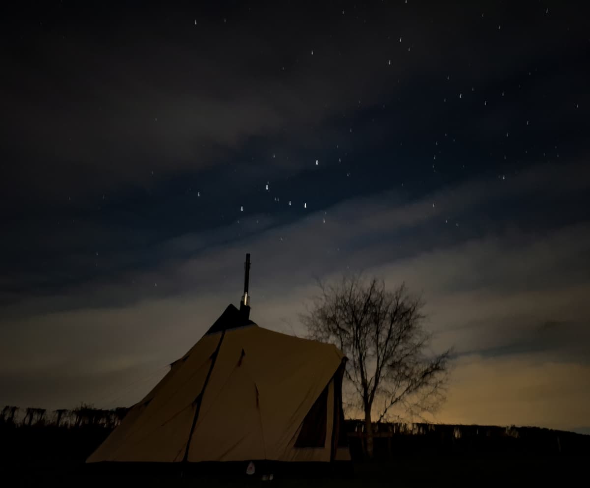 Winter Teepee-tenting